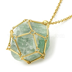 304 Stainless Steel Macrame Pouch Braided Gemstone Holder&nbsp;SA-CJ67C5-G