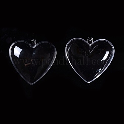 Openable Transparent Plastic Pendants&nbsp;CON-K007-01D