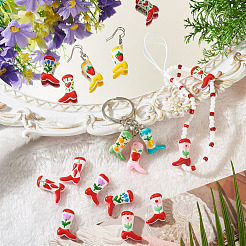 10Pcs 5 Styles Boot Baking Paint Glass Enamel Beads&nbsp;LAMP-TA0002-80A