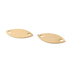真鍮製コネクタチャーム  カドミウムフリー＆鉛フリー  24KGP本金メッキ  馬の目  4.5x10.5x0.2mm  穴：1.2mm&nbsp;KK-F907-02A-G
