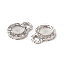Tarnish Resistant 304 Stainless Steel Pendant Cabochons Settings&nbsp;STAS-F284-18P