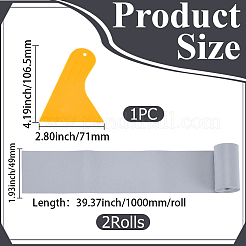 PVCパッチ2個  船舶修理補助金  スクレーパー1個付き  グレー  1000x49x0.6mm&nbsp;FIND-GF0009-48B