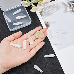 12Pcs Natural Quartz Crystal Pointed Beads&nbsp;G-OC0003-99