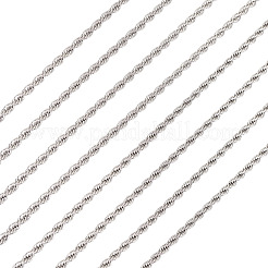 304 Stainless Steel Twist Rope Chains&nbsp;CHS-YS0001-08