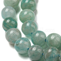 天然石アマゾナイトビーズ連売り  ラウンド  グレードAB  4mm  穴：0.8mm  約88個/連  14.96インチ（38cm）&nbsp;G-K068-03-4mm-01
