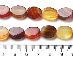 Natural Dyed & Heated Red Agate Beads Strands&nbsp;G-P559-B01-01