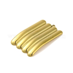 イオンプレーティング（IP）304ステンレスペンダント  長方形のチャーム  18KGP本金メッキ  39x23x2mm  穴：1.6mm&nbsp;STAS-C104-49G