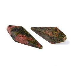Natural Unakite Pendants&nbsp;G-N362-22B