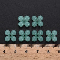 透明なアクリルビーズ  染め  [10]の形  ミディアムアクアマリン  13x13x5mm  穴：1.5mm  約1510個/500g&nbsp;MACR-S373-02E-02