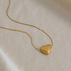 304 Stainless Steel Heart Pendant Necklaces for Women&nbsp;LS-GT5254