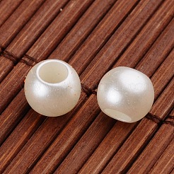 Imitation Pearl Acrylic European Beads&nbsp;X-OPDL-L010-2901