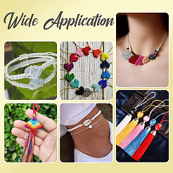8 Rolls 8 Colors Nylon Braided Cord&nbsp;NWIR-YW0001-13