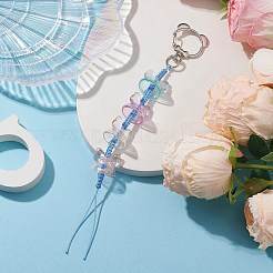 透明アクリルキーホルダー  合金回転式ナスカン付き  ミックスカラー  19.4cm&nbsp;KEYC-JKC00810