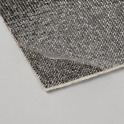 ラインストーンステッカー  長方形  ジェット  240x200x1.7mm&nbsp;DIY-WH20048-003H
