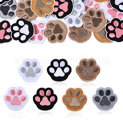 35pcs 7 Colors Polyester Computerized Embroidery Cloth Iron on/Sew on Patches&nbsp;DIY-CJ0001-86