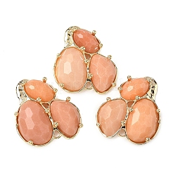 Natural Mixed Stone Links connectors&nbsp;G-E526-28-01