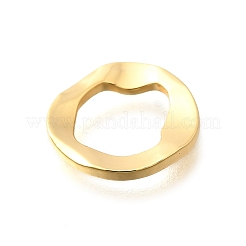 Brass Twisted Linking Rings&nbsp;KK-B131-14G-01