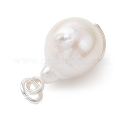 Natural Keshi Pearl Pendants&nbsp;PALLOY-JF04811-02