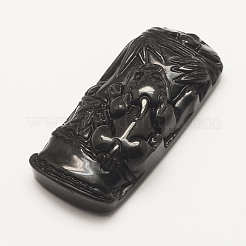 Natural Obsidian Pendants&nbsp;G-G660-01