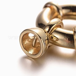 Brass Spring Ring Clasps&nbsp;KK-O091-01G-NR