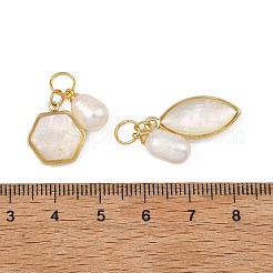 Natural White Shell Pendants&nbsp;PALLOY-JF05826