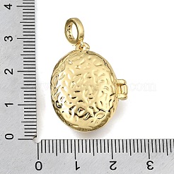 Brass Micro Pave Clear Cubic Zirconia Photo Locket Pendants&nbsp;KK-A303-43G