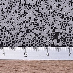 MIYUKIデリカビーズ  シリンダー  日本製シードビーズ  11/0  （db0741)マットクリスタル  1.3x1.6mm  穴：0.8mm  約10000個/袋  50 G /袋&nbsp;SEED-X0054-DB0741