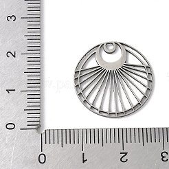 201 Stainless Steel Filigree Pendants&nbsp;STAS-K298-06P-1