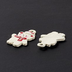 Christmas Theme Spray Painted Alloy Enamel Pendants&nbsp;FIND-E022-01