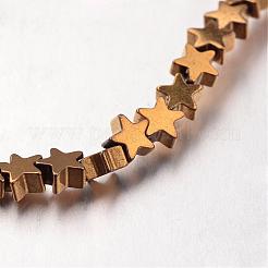 Electroplate Non-magnetic Synthetic Hematite Bead Strands&nbsp;G-F300-24D