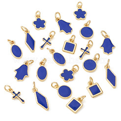 21Pcs 7 Styles Brass Enamel Charms&nbsp;KK-TA0003-19C