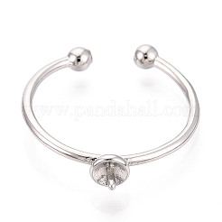 Brass Cup Peg Ring Settings&nbsp;KK-N274-35P