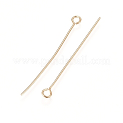 304ステンレススチールアイピン  ゴールドカラー  34.7x0.6mm  穴：2mm&nbsp;STAS-L238-005E-G
