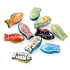 10Pcs 10 Styles Handmade Porcelain Ceramic Beads&nbsp;PORC-TA0001-37