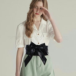 Bowknot PU Leather Wrap Around Waist Bands&nbsp;AJEW-WH20033-042A