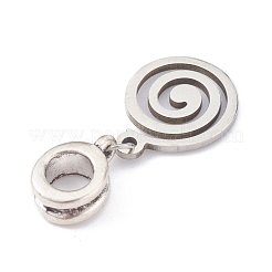 304 Stainless Steel European Dangle Charms&nbsp;PALLOY-JF00624-03