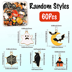 Halloween Theme Alloy Enamel Pendants&nbsp;FIND-SP0004-37