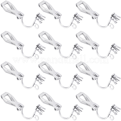 80Pcs 316 Stainless Steel Clip-on Earring Findings&nbsp;STAS-BBC0007-36