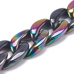 Handmade Opaque Acrylic Twisted Chains&nbsp;AJEW-JB00934