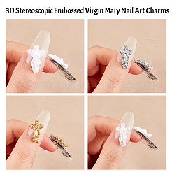 140Pcs 4 Colrs Virgin Mary Resin Cabochons&nbsp;MRMJ-OC0003-38
