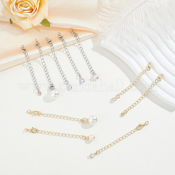 10Pcs Brass End with Chains&nbsp;FIND-ME00004