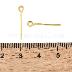 真鍮製9ピン  カドミウムフリー＆鉛フリー  ゴールドカラー  約1.8センチの長さ  厚さ0.7mm  穴：約2mm  約800個/50g&nbsp;X-EPC1.8cm-G