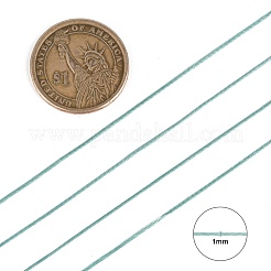 フラットワックスポリエステルコード  ダークシアン  1x0.3mm  約284.33ヤード（260m）/ロール&nbsp;YC-K001-16