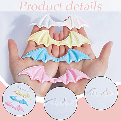Demon Wing Rainbow Iridescent PU Leather Ornament Accessories&nbsp;DIY-WH0308-457A
