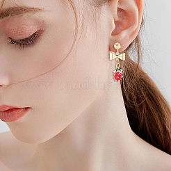 Brass Stud Earring Findings&nbsp;KK-SC0007-33