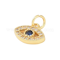 Rack Plating Brass Cubic Zirconia Pendants&nbsp;KK-Z060-03G-02