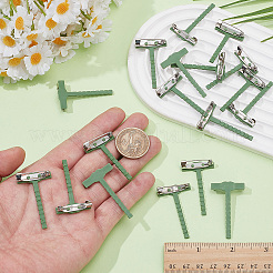 20Pcs Iron & Plastic Brooch Findings&nbsp;JEWB-SC0001