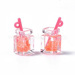 Imitation Drink Resin Pendants&nbsp;CRES-S359-32I