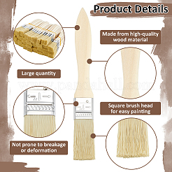 180Pcs Synthetic Fiber & Pig Hair Paint Brush&nbsp;OFST-WA0001-02