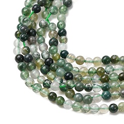 Natural Moss Agate Beads Strands&nbsp;G-Z116-A05-2mm